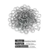 Steel color double layer key ring-0.5*4