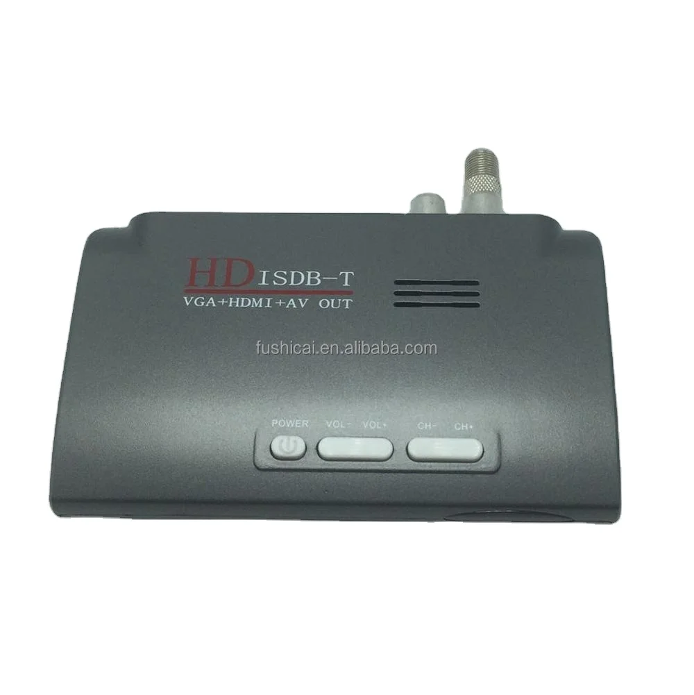VGA Tv Tuner Box Monitor HD ISDB-T VGA+HD-MI+AV OUT Tv Tuner Set Top Box Operating System Digital Brazil Channels