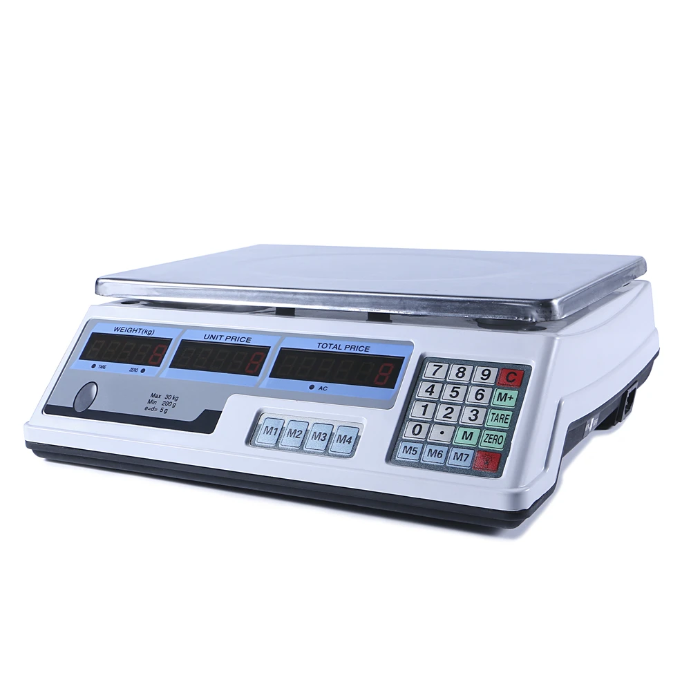 30kg 5g Smart Price Computing Fish Weighing Scale Multifunctional Electronic Scale