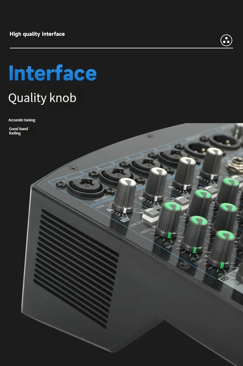 Tebo Factory Best Price Sound Mixer Professional Audio 4 Channels Mini