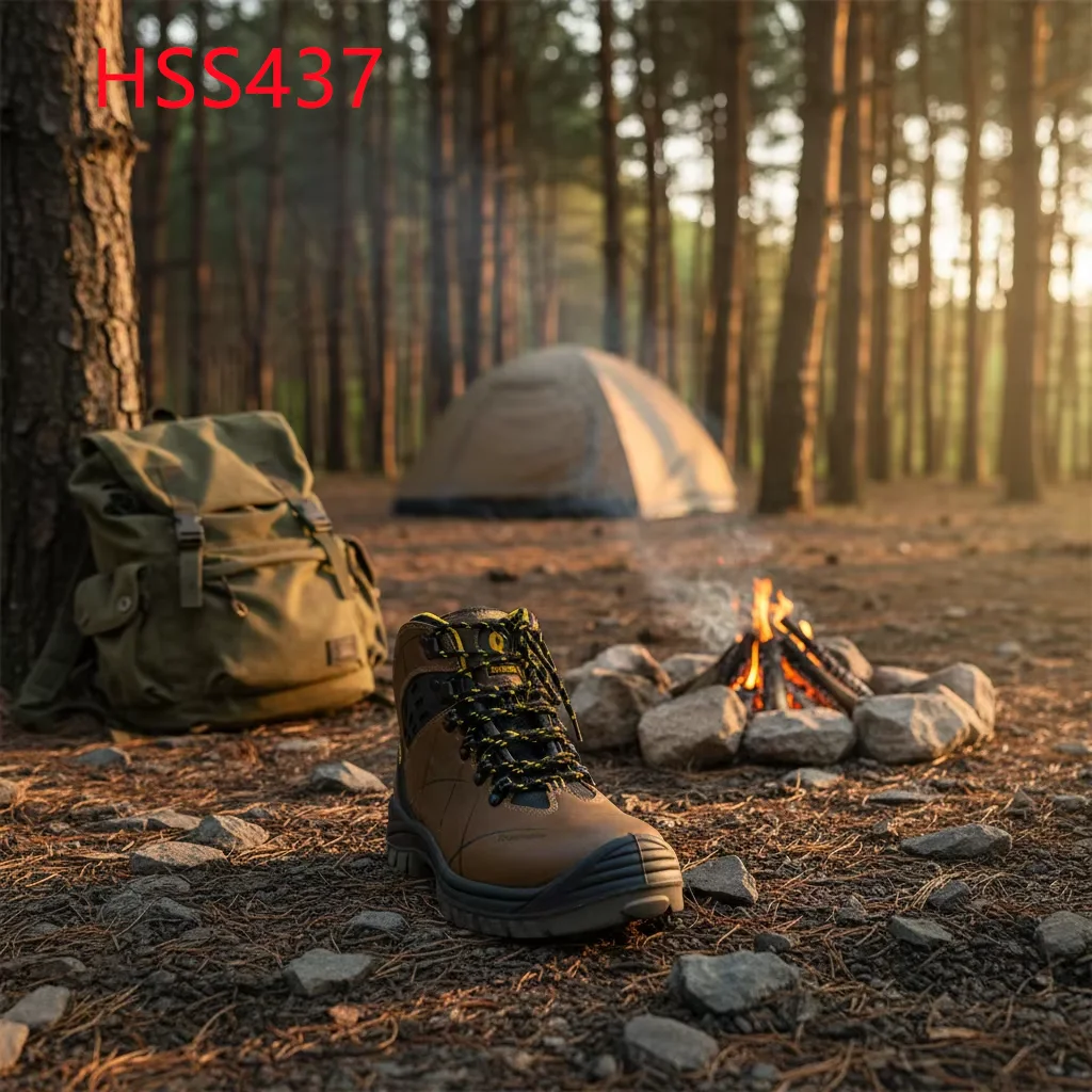 LXG,factory Output Brown Hiking Boots With Supporting System Anti-Corrosion Hard Wear Athletic Work Style Safety BootsHSS437