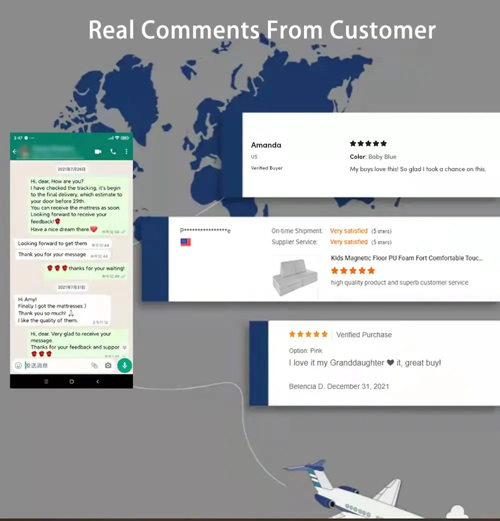 Custom Colorful Playcouch Children Play Sofa Set Foam Nugget