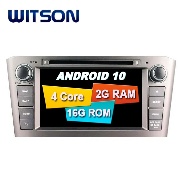 WITSON ANDROID 10.0 for TOYOTA AVENSIS 2005-2007  QUAD CORE R16 ANDROID CAR DVD