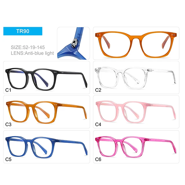 TR90-Blaulichtbrille – Leichter Rahmen, Klare Gläser, Super übergroßer Look