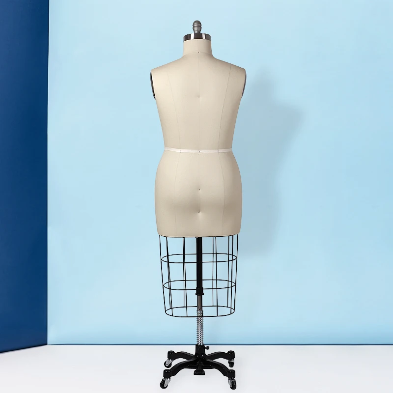 Dummy Fiberglass Lady Mannequin Manufacturer Half Body  Torso Adjustable Dress Form Mannequin Female Body