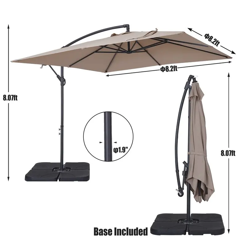 High quality outdoor folding umbrella garden patio  balcony umbrella