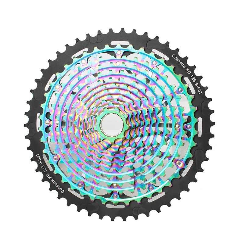 SUNSHINE Ultralight Rainbow XD 9-50T Cassette for 11/12 Speed Bikes