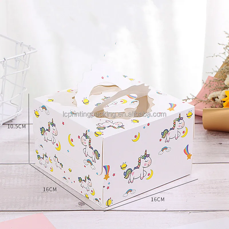Wholesale Small Cake Boxes 6 Inch Cake Mailer Paper Gift Box Bakery