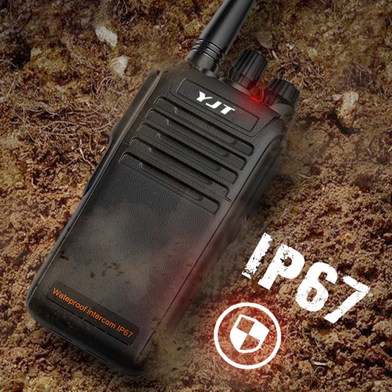 Long Range Waterproof IP67 VHF Two Way Radio 15 20KM Swimming Coach 10W Walkie Talkie K102