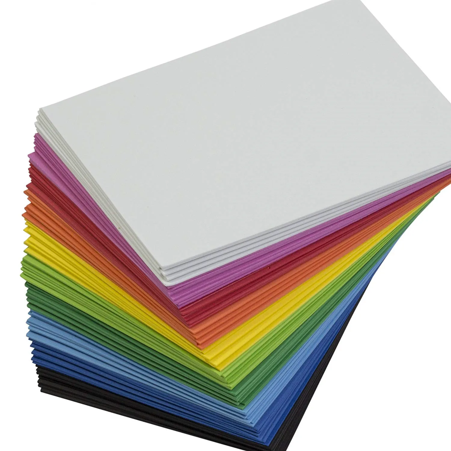 Feuilles De Mousse EVA 5mm Assortiment 10 Couleurs - 20x30 Cm Pour Loisirs Créatifs