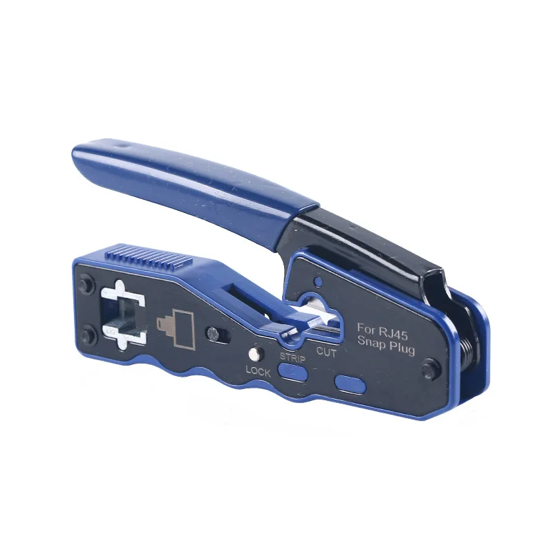 RJ45 UTP Crimping Network Tools Ethernet Cable Stripper Through-hole Connector CAT5/6/7/8 Pliers Pressing Wire Clamp Tongs Clip