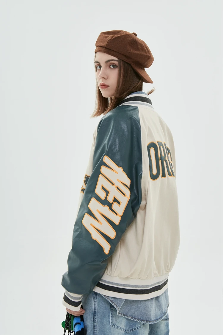 Men's Baseball Uniform Jacket Long-sleeved Embroidered Autumn_voghion.com