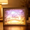 7 Colors Light Wooden Frame