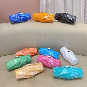 Fashion Women Acrylic Shoulder Bags for Women Chain Handbags for Clutch Bag Evening Bags Party Clutch Purses