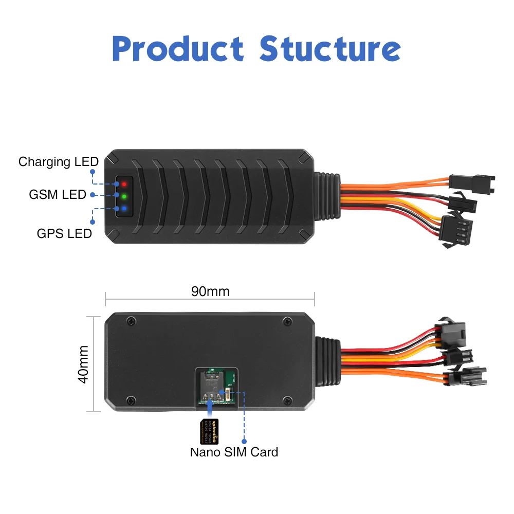 Free App Localizador MiCODUS MV790 SOS Engine Cut Off Listening Device Detector Vehicle GPS Tracking Motorcycle GPS Car Tracker