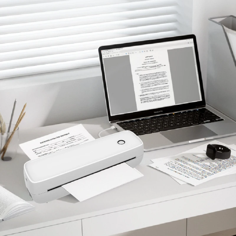 A4 Portable Thermal Printer A80 Supports 8.26"x11.69" A4 Thermal Paper