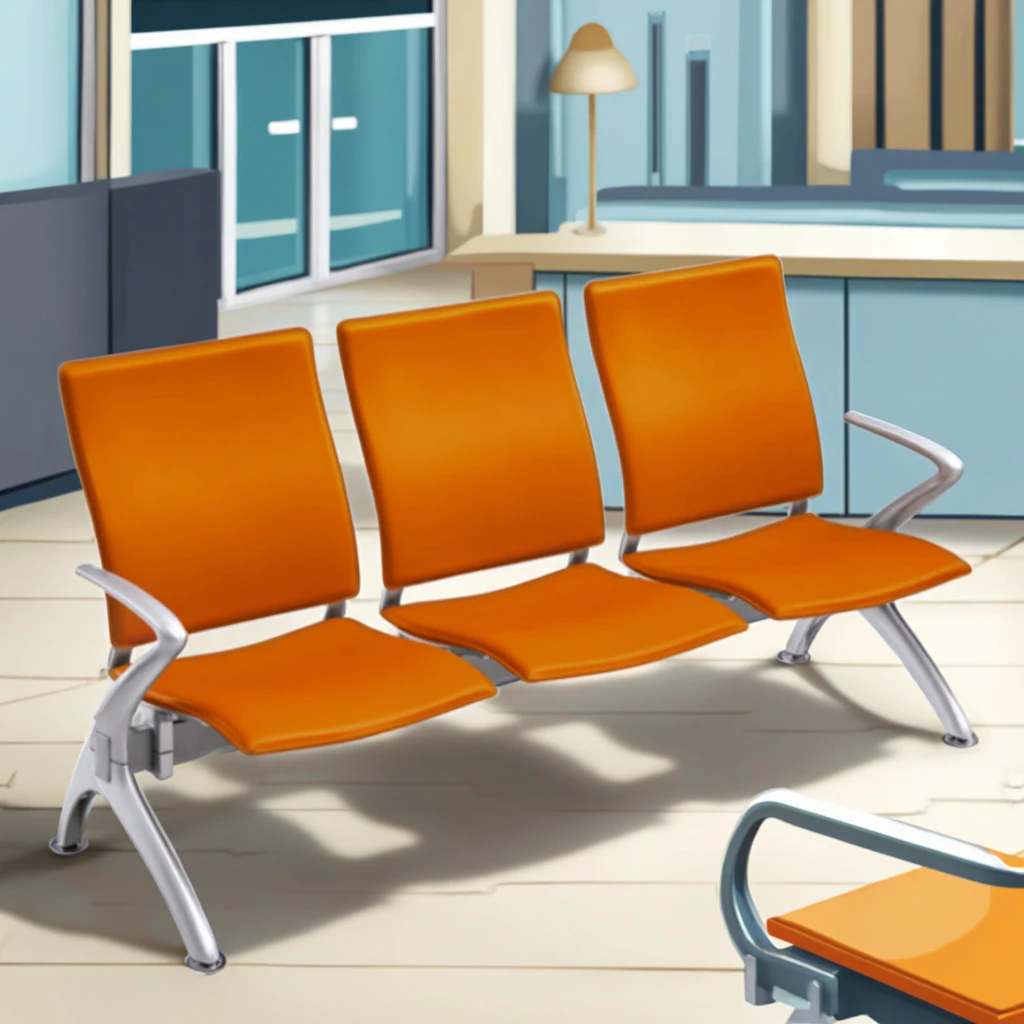 Hand-Stitched Durable Modern Hospital Chairs with Steel Base for Boardroom 3