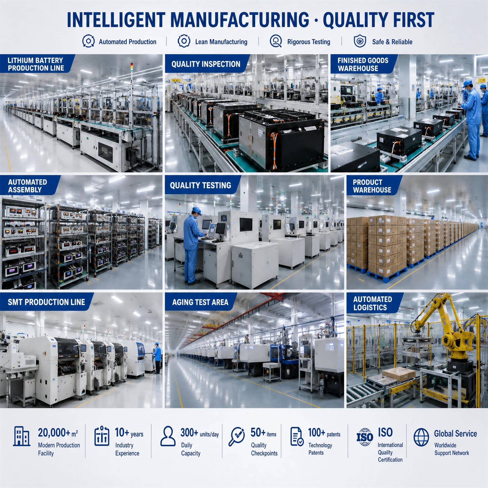 Factory Direct Commercial Industrial Energy Storage System LiFePO4 Battery Cabinet Solar Backup Peak Shaving Power Solution