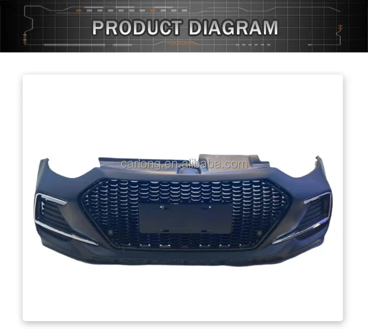 Car Front Bumper Body Kits Body Kit Fits For Hyundai Elantra 20112015