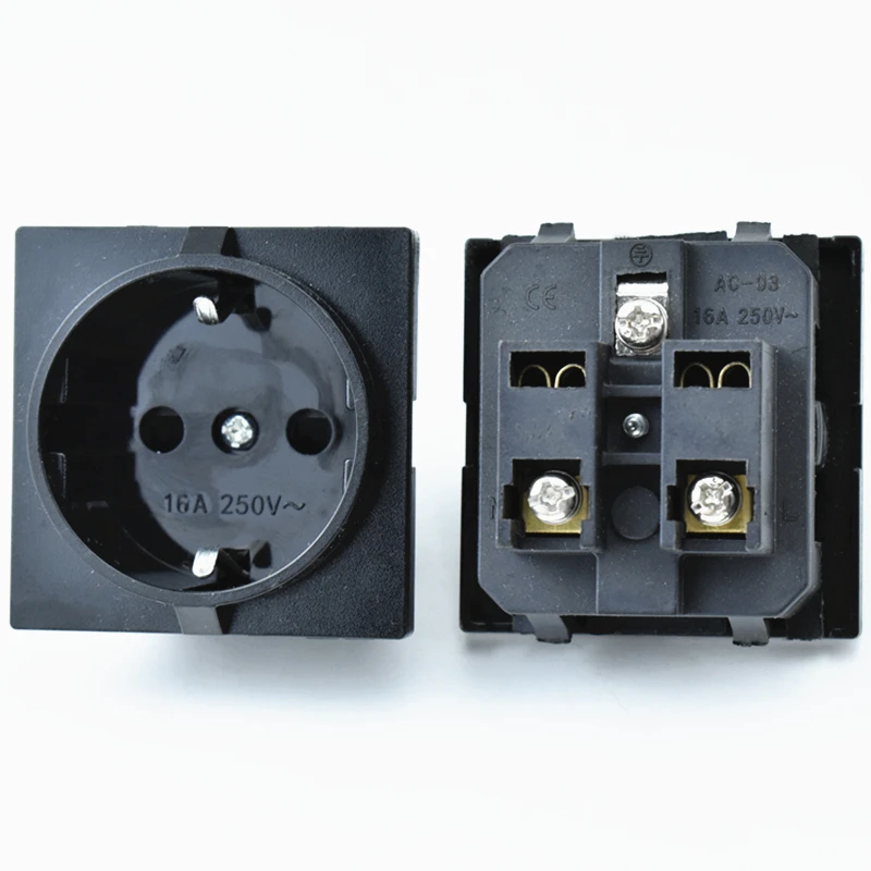 Round German Eu Standard Socket