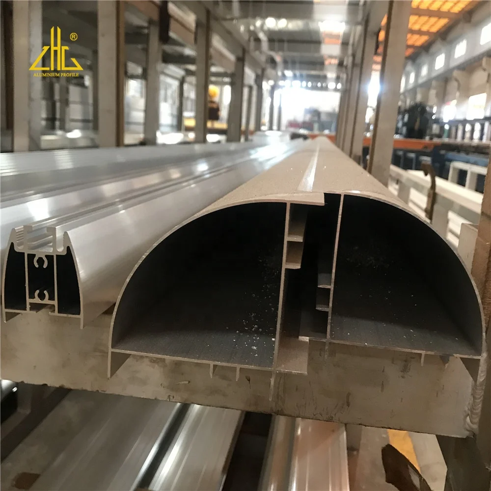 Polished Semi Circle Aluminium Extrusion Profiles Custom Extruded Alu Profile Suppliers