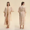 Plain coat with jade embellishments