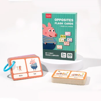 Custom Printed Early Childhood Education Toy Card Baby Alphabet & Learning Literacy Card Made with Art Coated