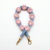 Double-button elegant blue-light pink-bleached