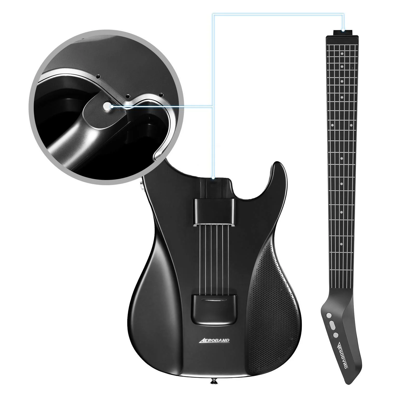 Aeroband Electric Guitar - Zero Pain Sensation Technology