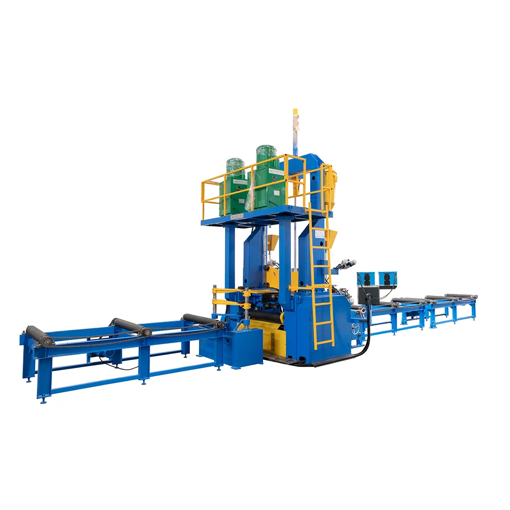 H I Beam Steel Structural Production Line Assembling Welding Straightening 3-In-1 Integrated Machine