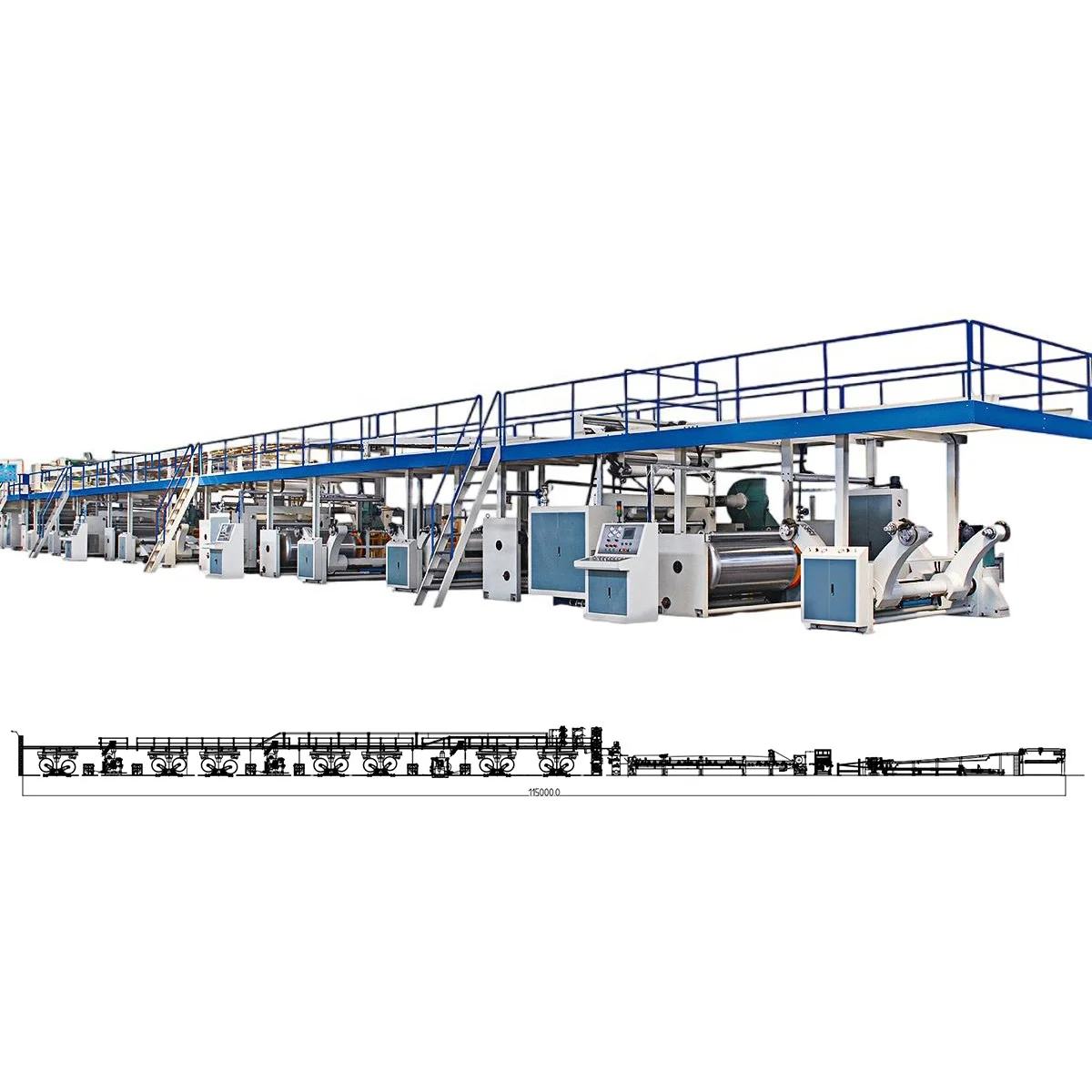 3/5/7 Ply Corrugated Cardboard Production Line Paperboard Carton Box Making Machine Corrugated Paper Box Production Line