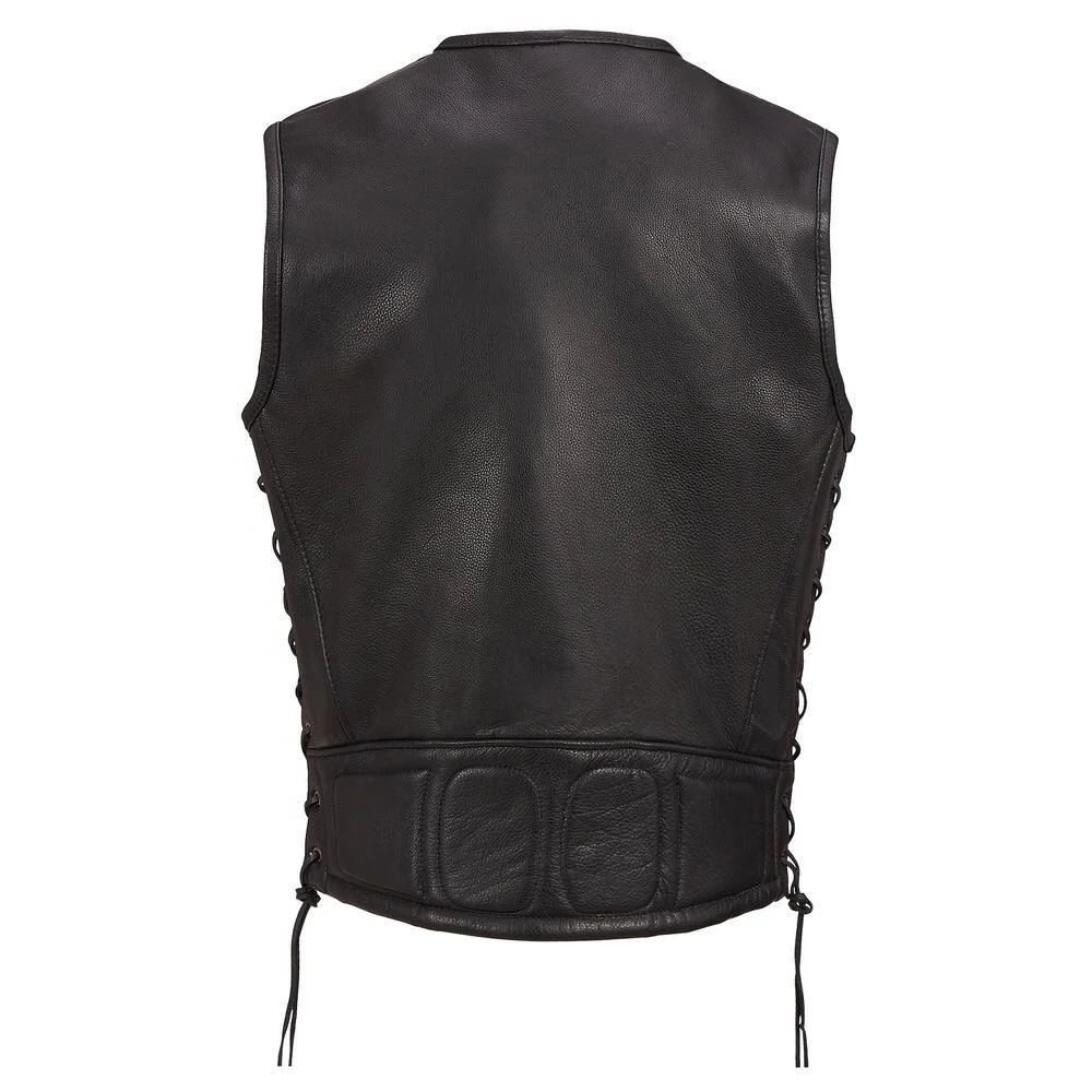 Ladies Leather Vest Woman Black Vintage Fake Leather Vest Female Faux ...