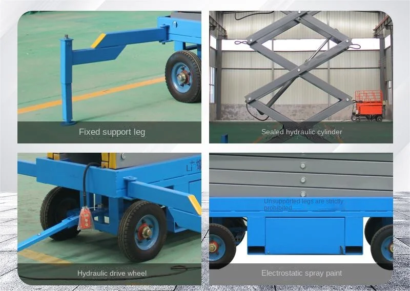 Ce Iso Ipaf Scissor Lift Platform Price Electric 3m 4m 5m 6m 7m 8m 9m