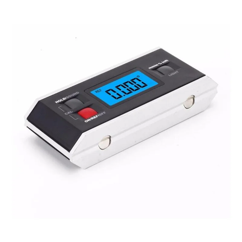 ポータブル美容機器 デジタルディスプレイ 電子分度器傾斜計バックライト付き磁気レベルベベルボックス角度