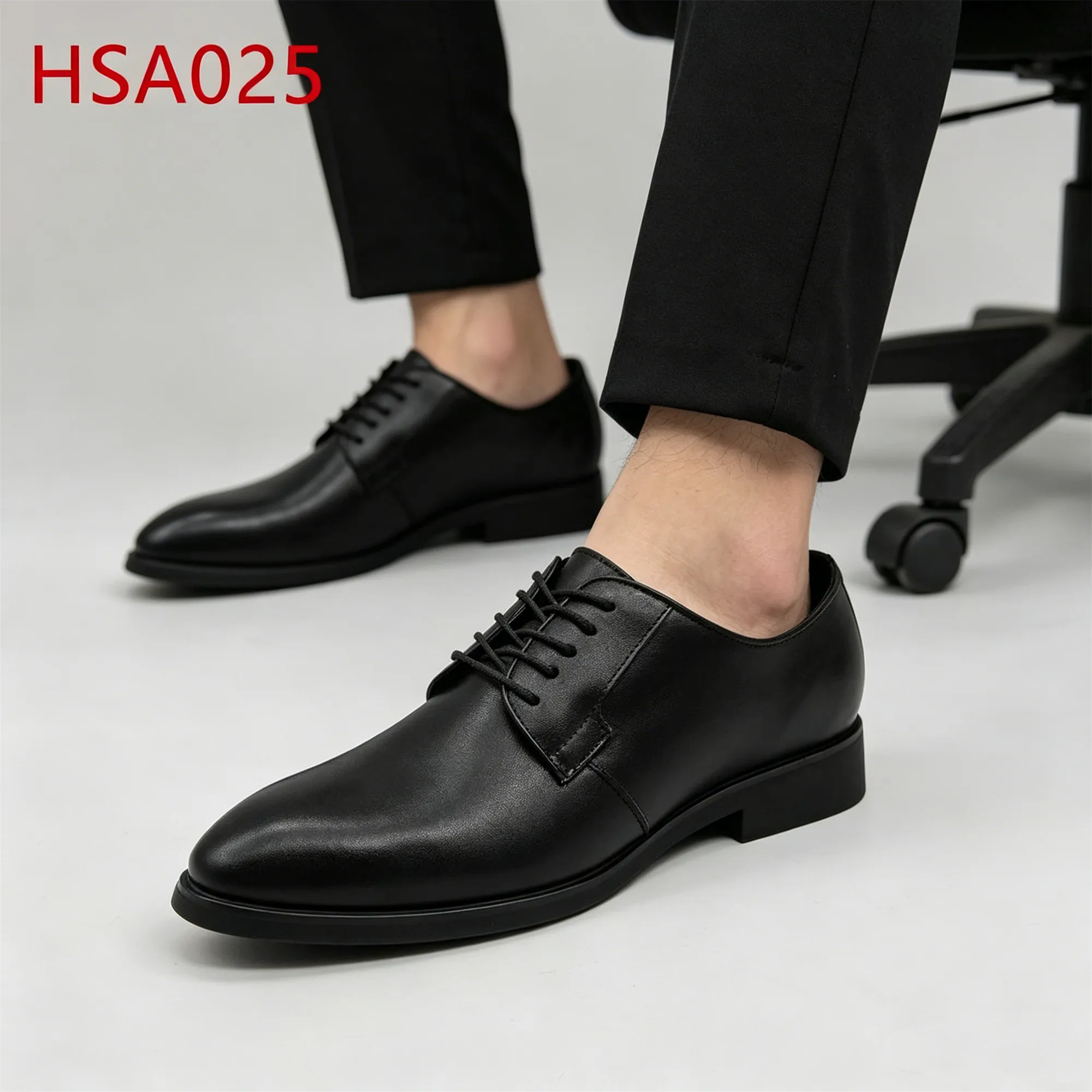ZYF,Business Person Shining/matte Leather Men Dress Shoes Conference Event Lace up Style Black/brown Office Shoes HSA025