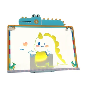 ITTL Educational Large Plastic Writing Set Toys for 5 to 7 Years Kids Luminous Drawing Board Unisex Print Box