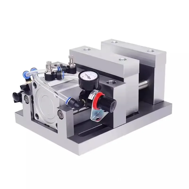 TEBAK Multi-functional Pneumatic Vice with Dual Cylinders, Durable, CNC Machine Tool Heavy-duty Fixture