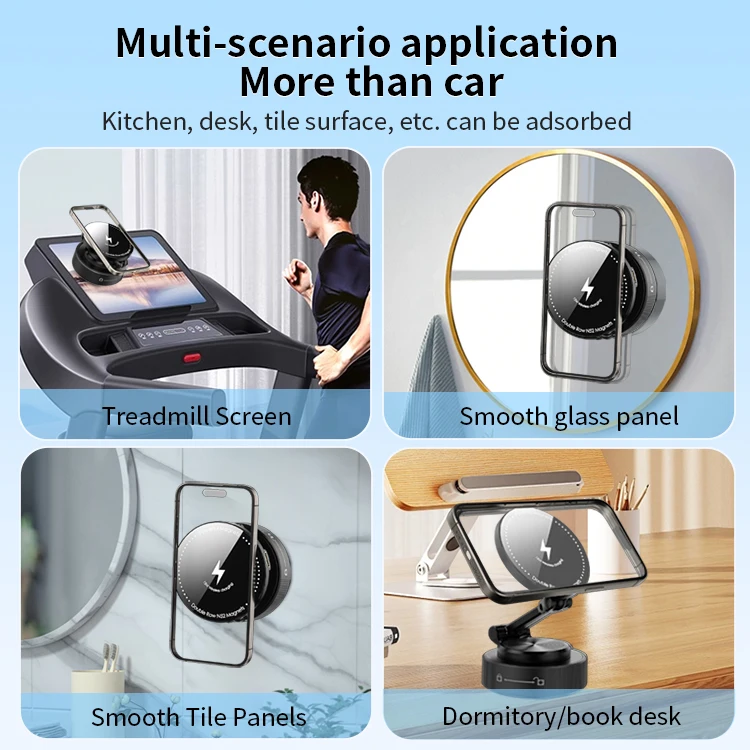 Vacuum Magnetic Car Mount Secure Versatile Phone Holder