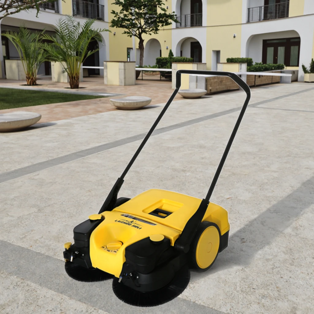 Easy Operation Manual Sweeper Lithium Battery for Home Farm Street Cleaning Hand Push Floor Sweeper