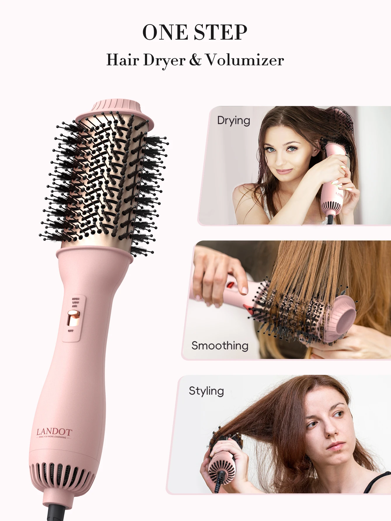 Ready Goods Upgraded Plus One-Step Hair Dryer Brush Blowout Hot Air  Brush