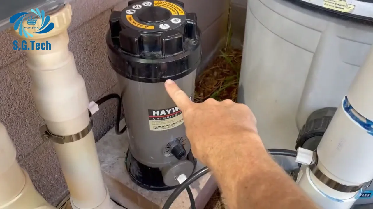 Water Cleaning Disinfection Automatic Chlorine Feeder 49lb(24kgs