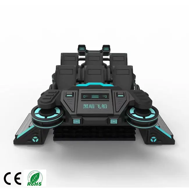 6 мест виртуальной реальности Семейные игры multi-мест 9D vr-кинотеатр vr-игровой автомат roller coaster настоящие симуляторы