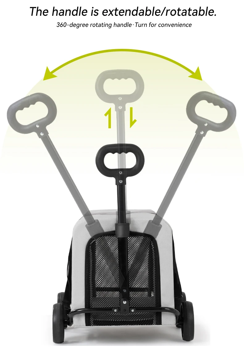 Small Pet Stroller Dog Cat Teddy Baby Stroller for Travel Pet Dog Stroller Cross-border Portable Folding manufacture