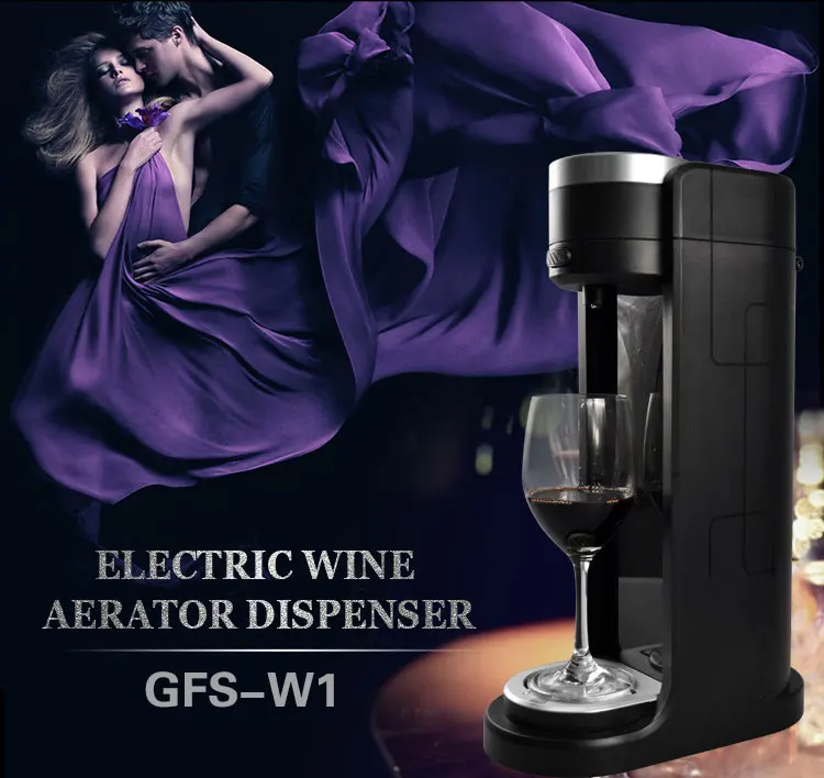Electric Wine Aerator Dispenser with Cooling Cup to Keep the Wine Cool at High Efficiency and Low Coast for Party and Home manufacture
