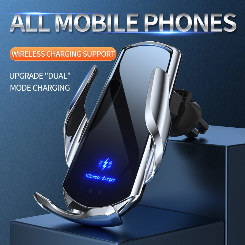 Telefoonhouder Auto met Draadloos Opladen | Qi 15W