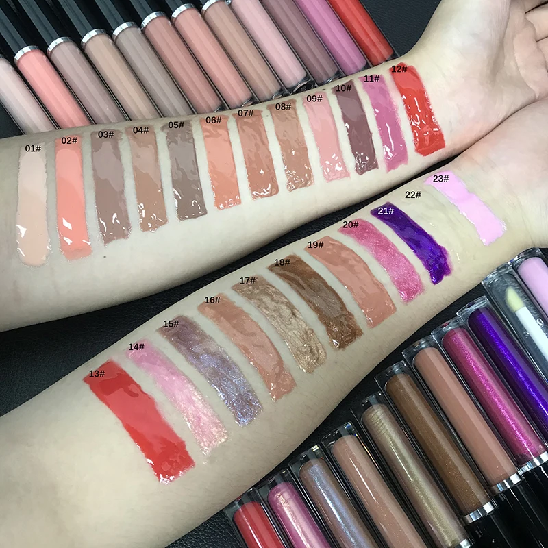 Тонкий блеск для губ, предварительно изготовленный блеск для губ, базовая трубка, поставщики блеска для губ