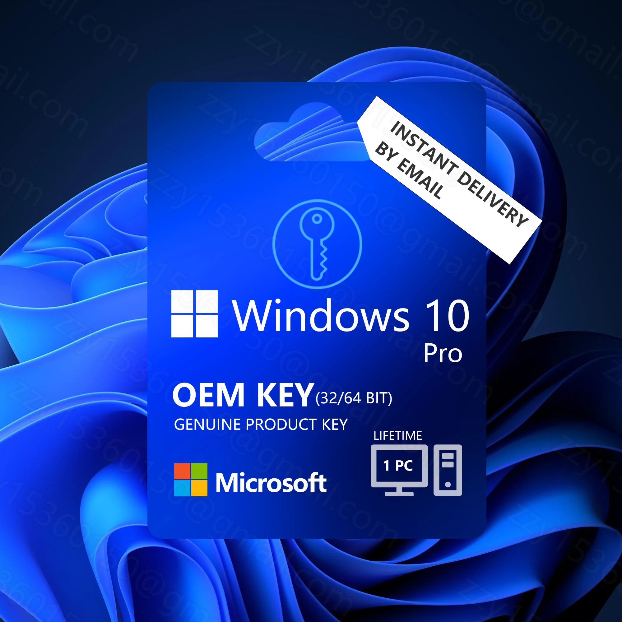 Онлайн 24 часа в наличии электронная почта доставка Win 10 Pro Key Windows 10 Pro цифровой ключ 64 бит/32 бит только код ключа