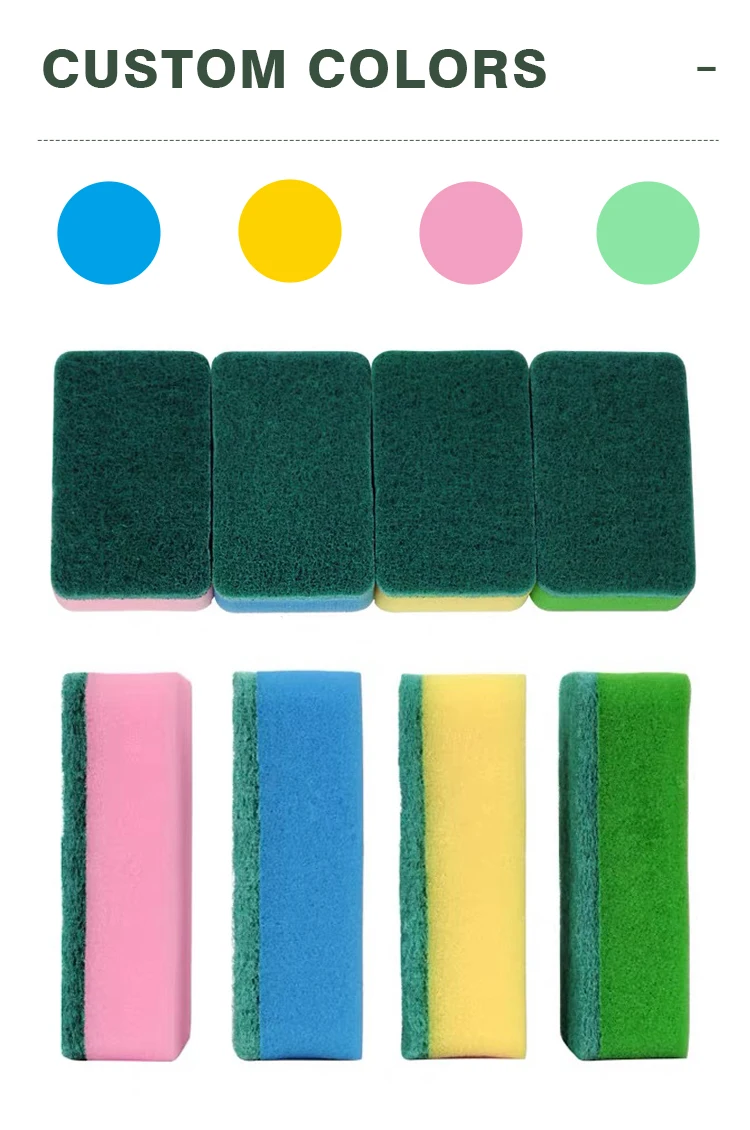 Powerful Decontamination Dishwashing Sponge Cleaning Sponge Kitchen