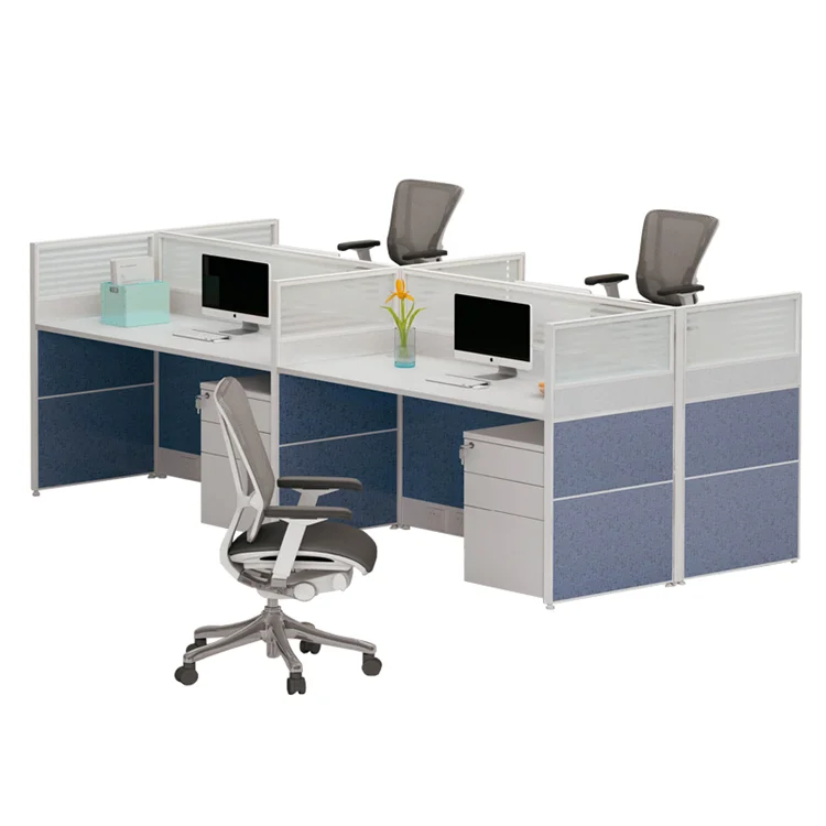 Workstation office electric sit stand workstation pod 2 3 4 6 partisi staf