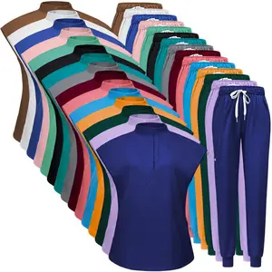 2026 Comfortable Hospital Set Women Nurse Pants Woven Doctor Top Bottom Nursing Scrubs Medical Hospital Uniforms